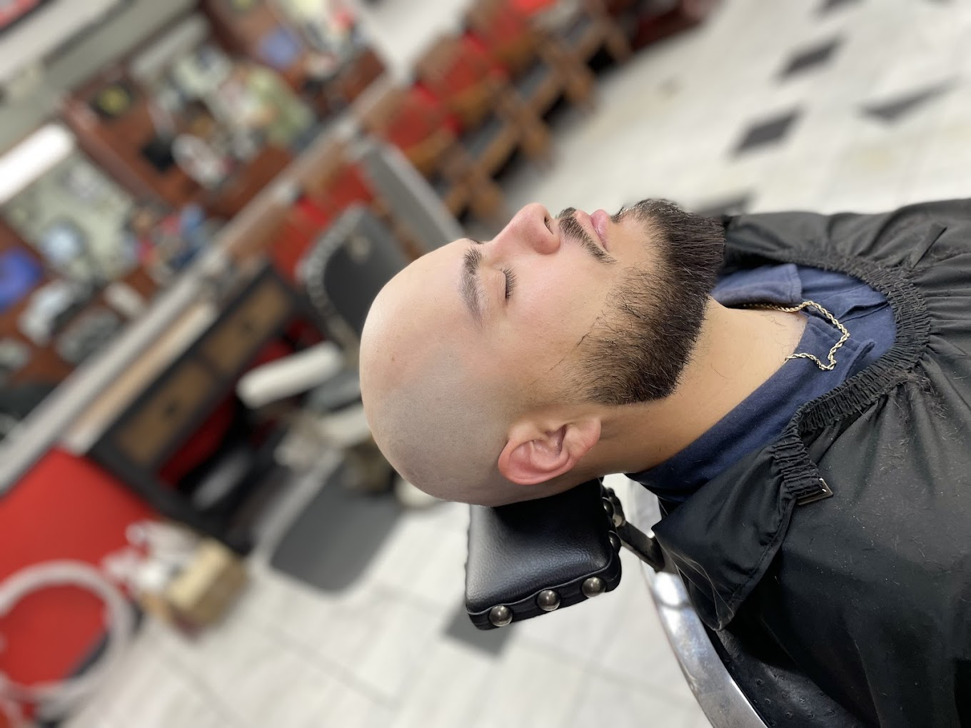 Bald skin fade
